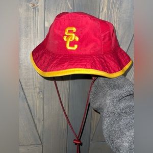 OS - Vintage USC Bucket Hat with Trojan Logo Inside